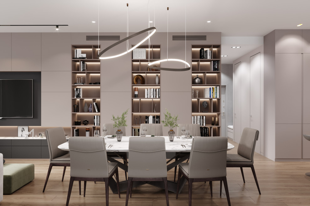 Квартира 127 кв.м. в современном стиле в ЖК Серебряный Парк.