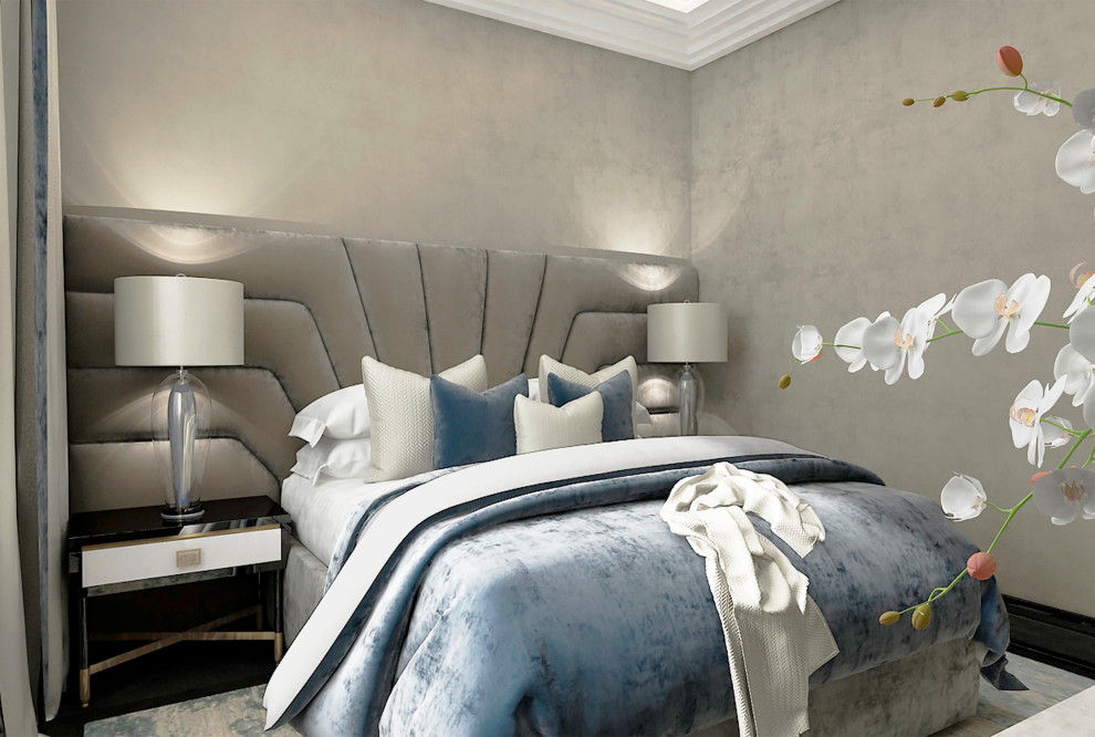 Спальня мягкие оттенки. Квартал Redside