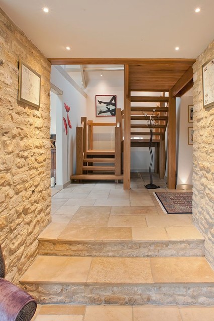 Private Residence in the Cotswolds farmhouse-staircase