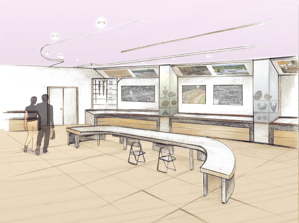 Интерьер музея археологии