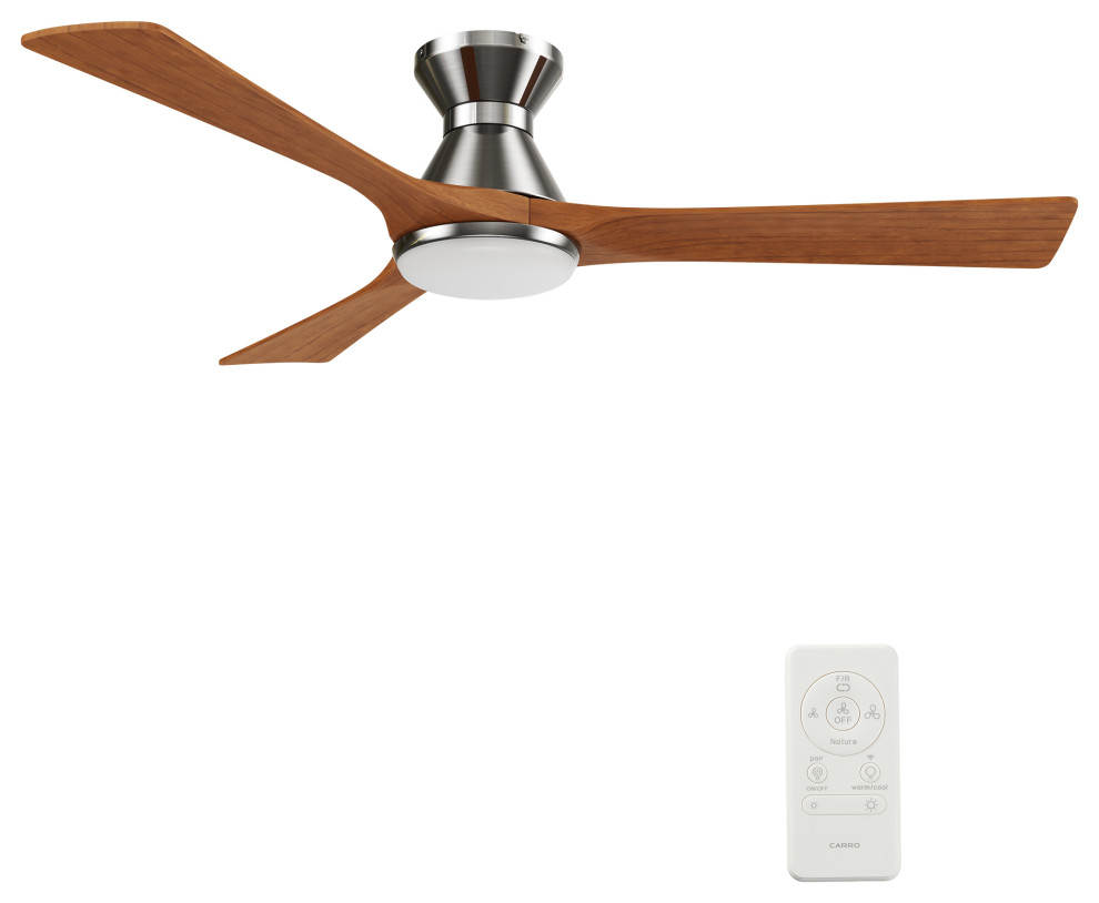 Nicolet 52" 3Blade Smart Ceiling Fan, Silver Transitional Ceiling