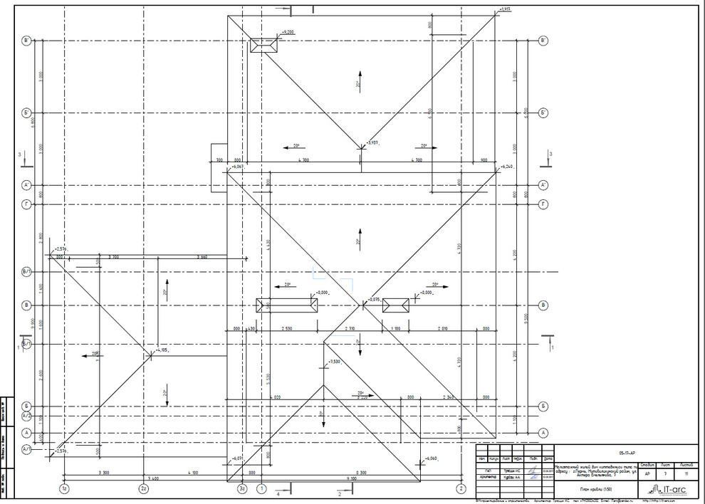 Проект 2-этажного жилого дома в г. Пермь, S=193,9 кв.м