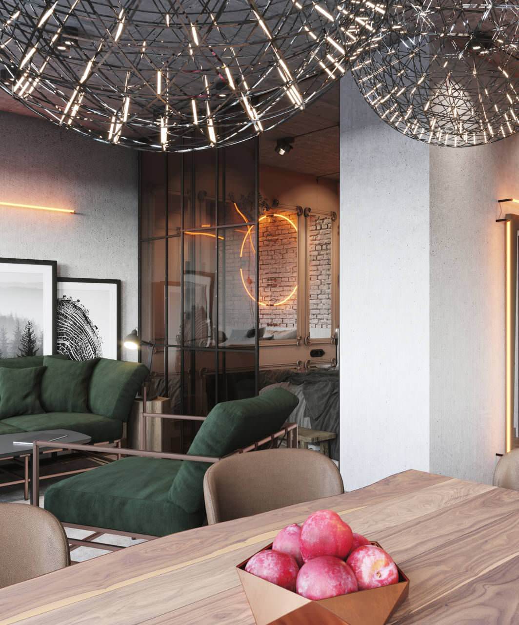 Studio apartment 29 m² in loft style, Paris