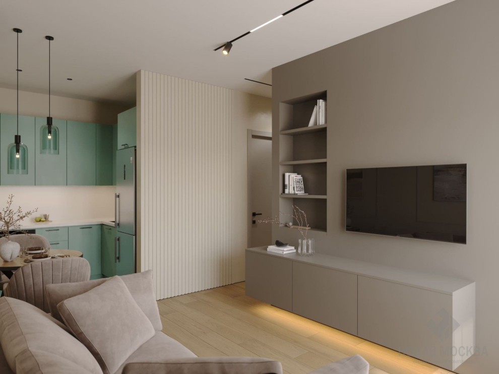 Дизайн однокомнатной квартиры по адресу: улица Эдварда Грига, дом 14