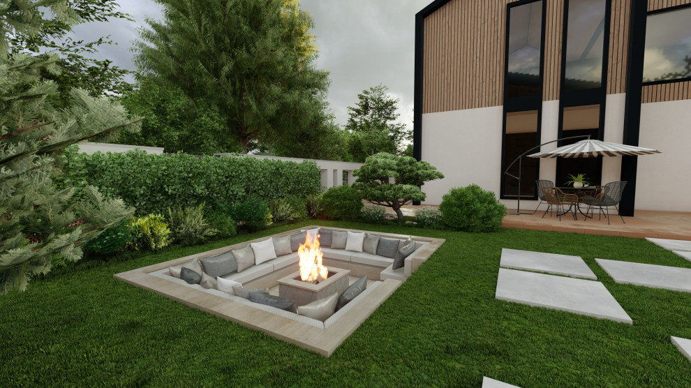 Long Row, Tibenham Garden Design (CGI)