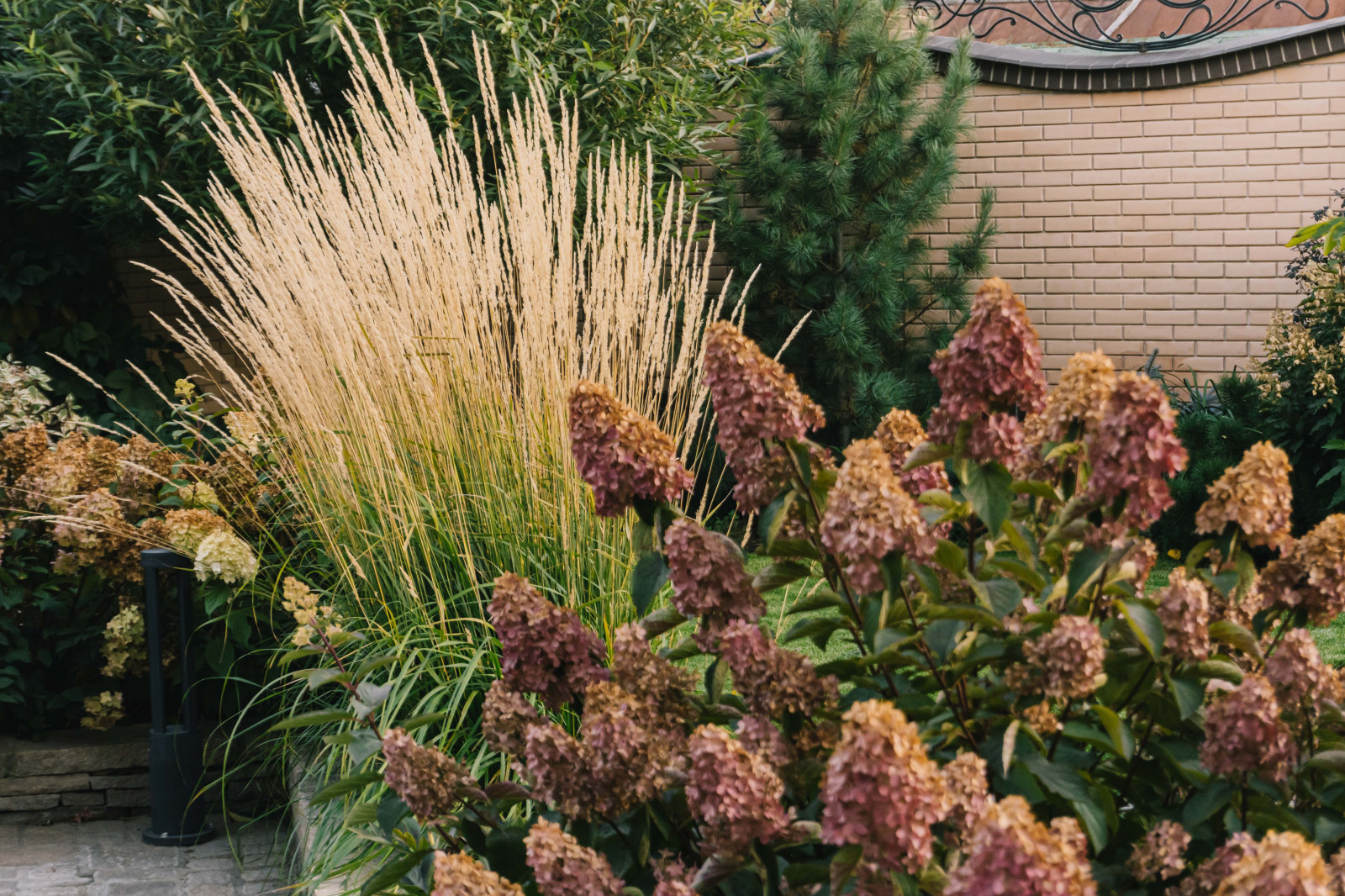 Сад с подпорными стенами