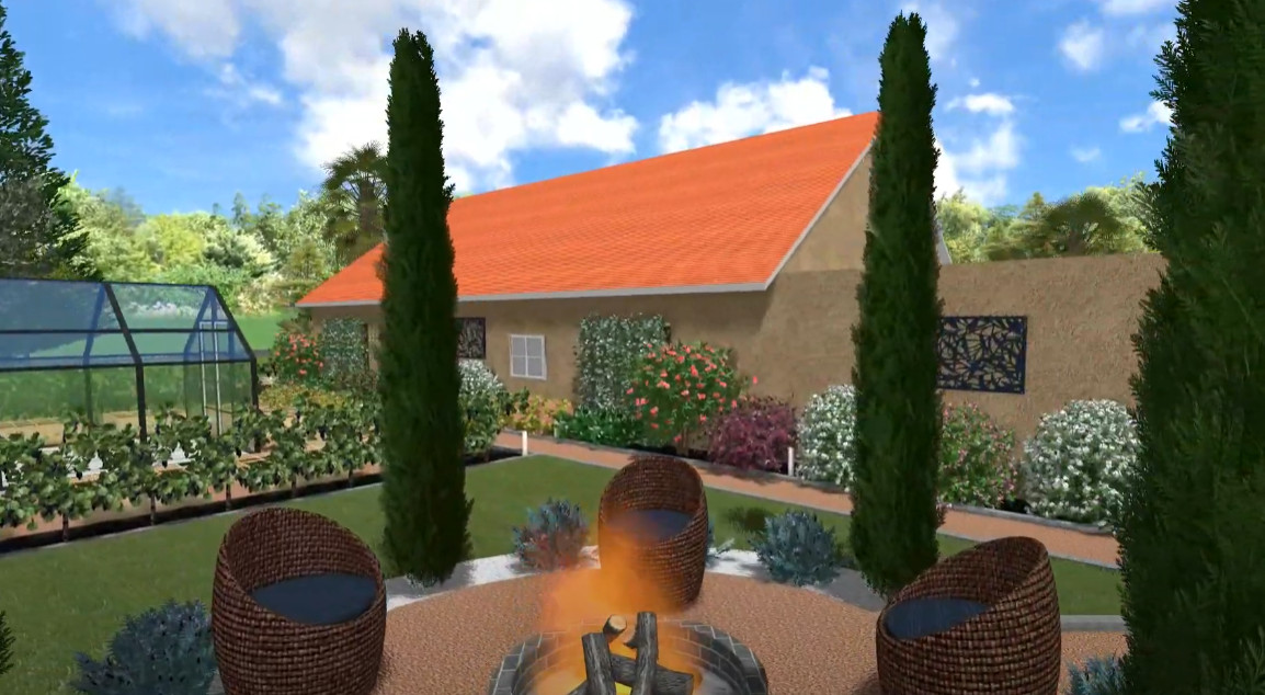 Grand jardin de campagne