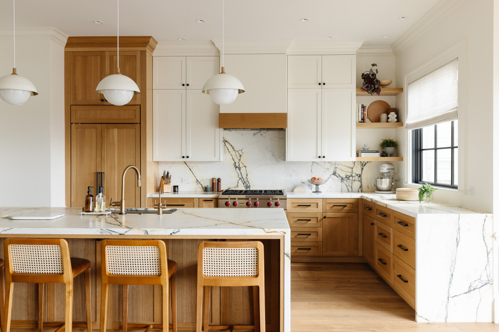 Inspiration for a transitional kitchen remodel in San Francisco