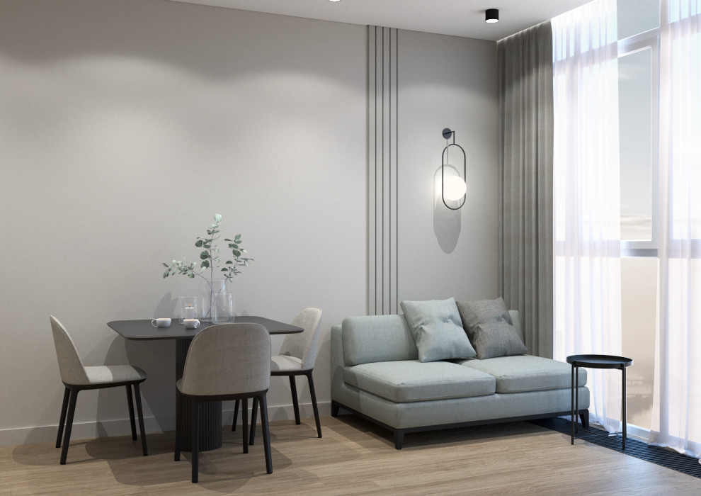 Двухкомнатная квартира S-65 м2