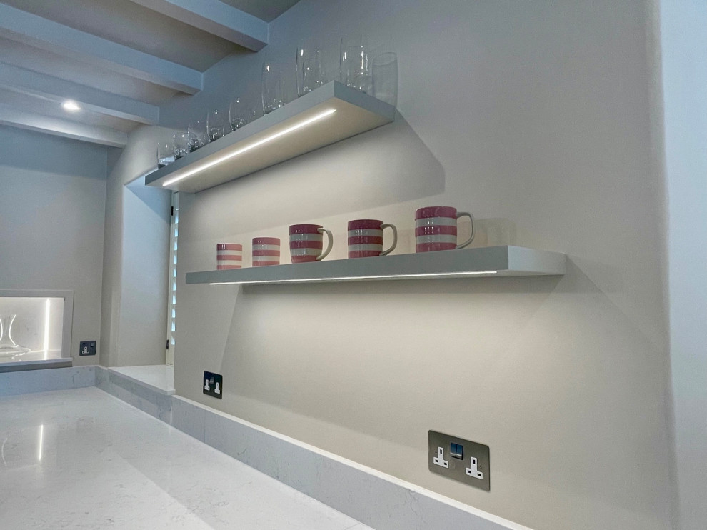 Walnut top Island kitchen