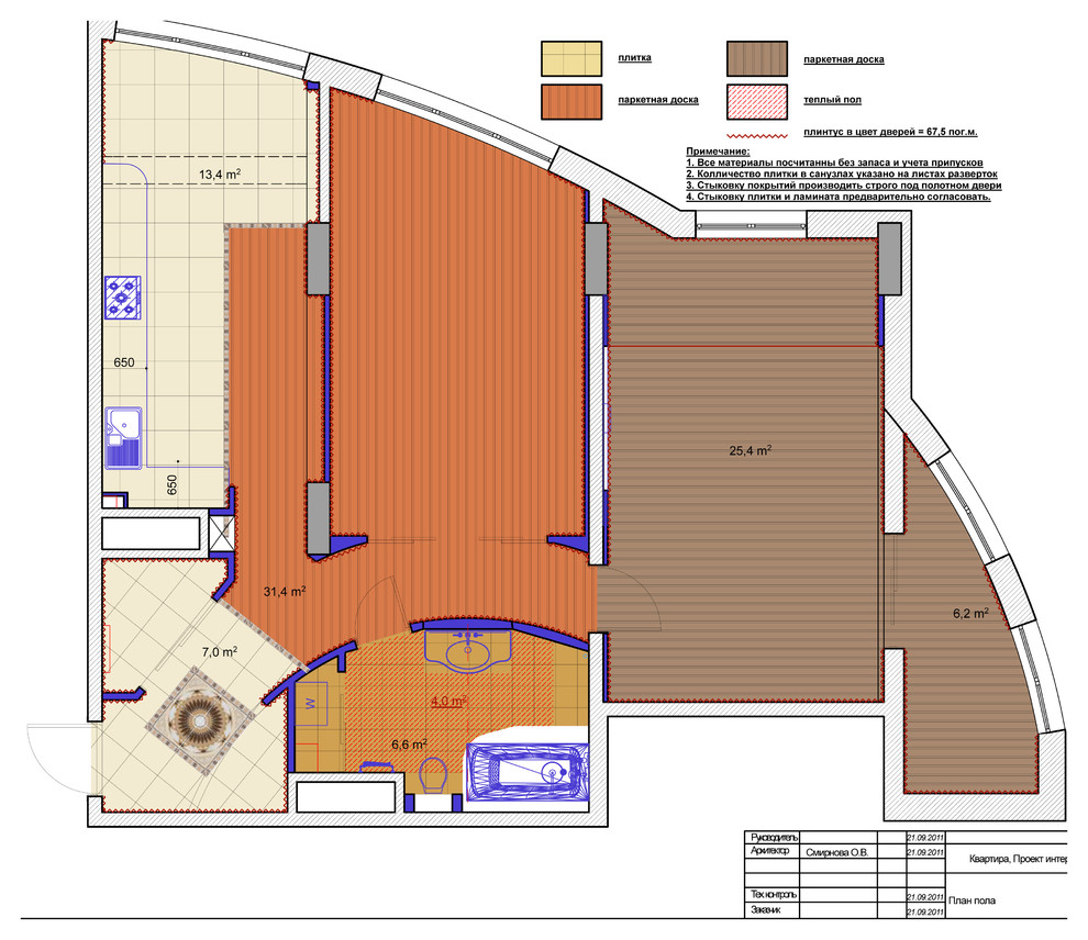 Квартира с витражными оканми