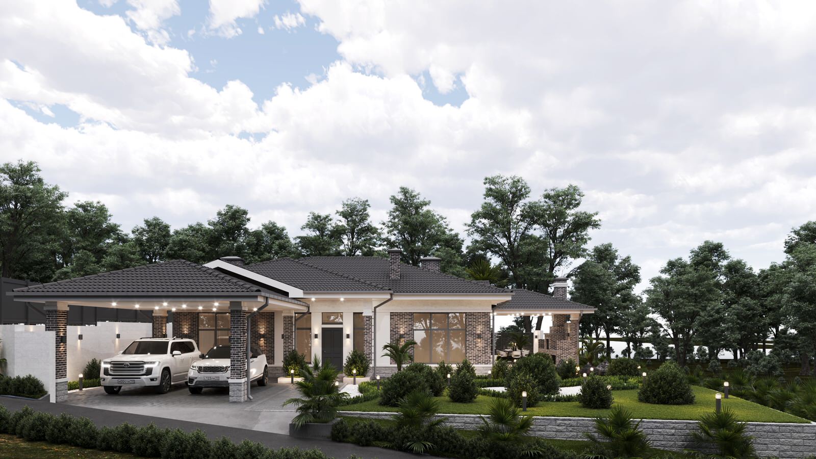 Одноэтажный дом на 130 кв.м.