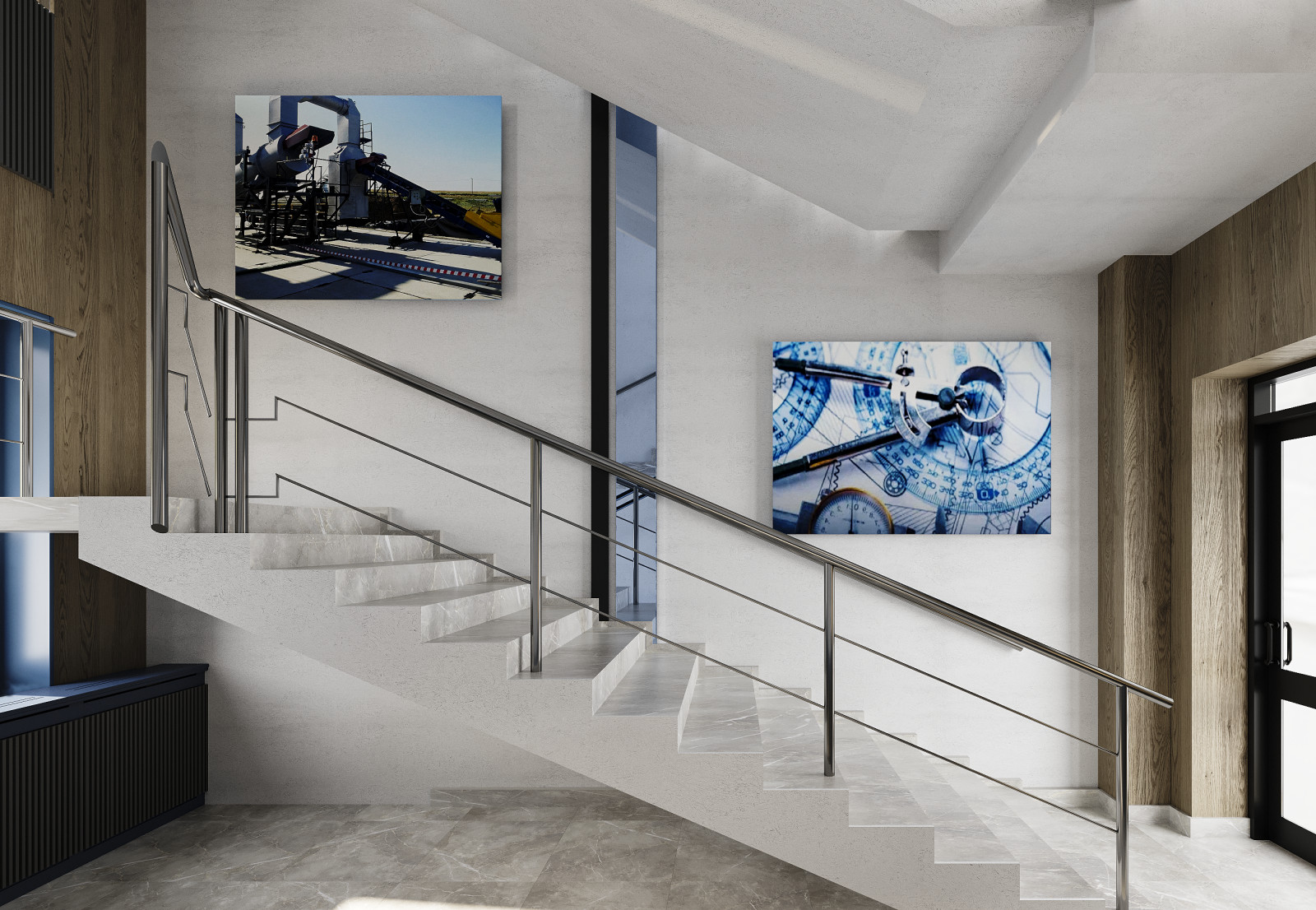 Проект лестничного проема завода СЭП