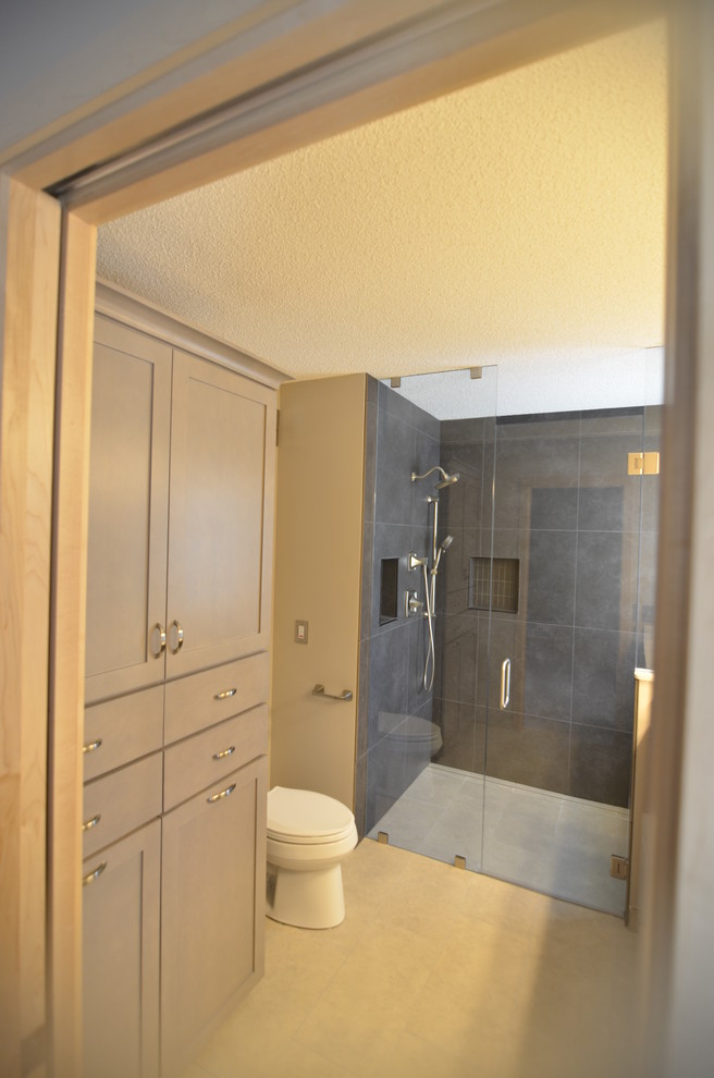 Home design - mid-sized transitional home design idea in Minneapolis