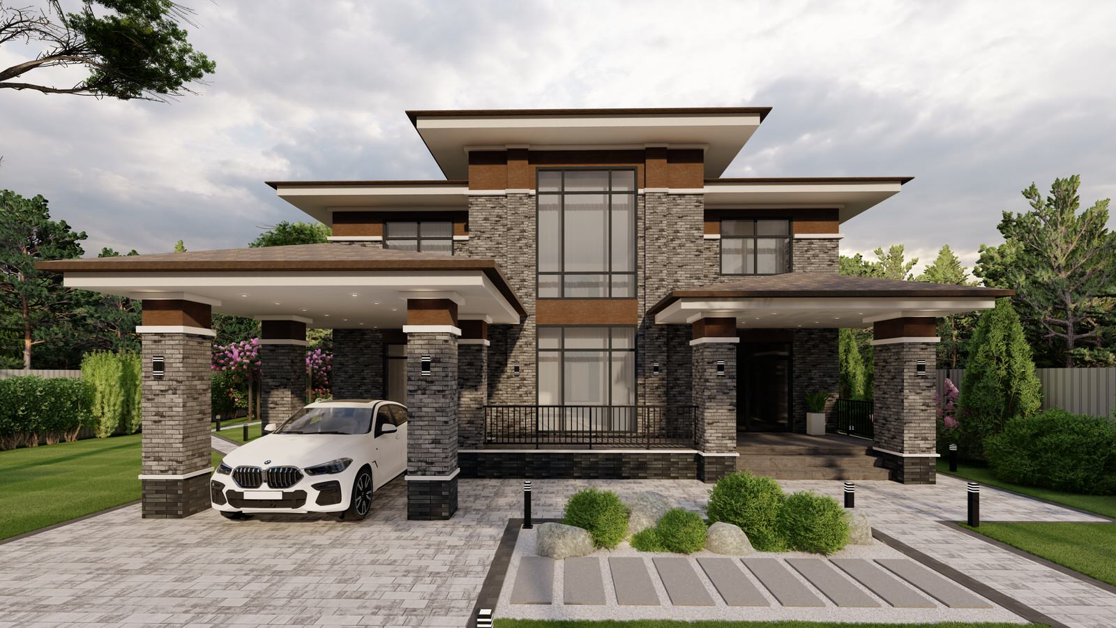 Полный цикл проектирования участка с домом