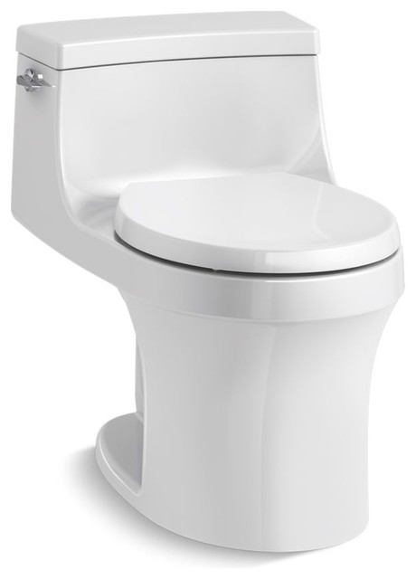 Kohler San Souci 1-Piece Round-Front Toilet With Aquapiston Flushing Technology