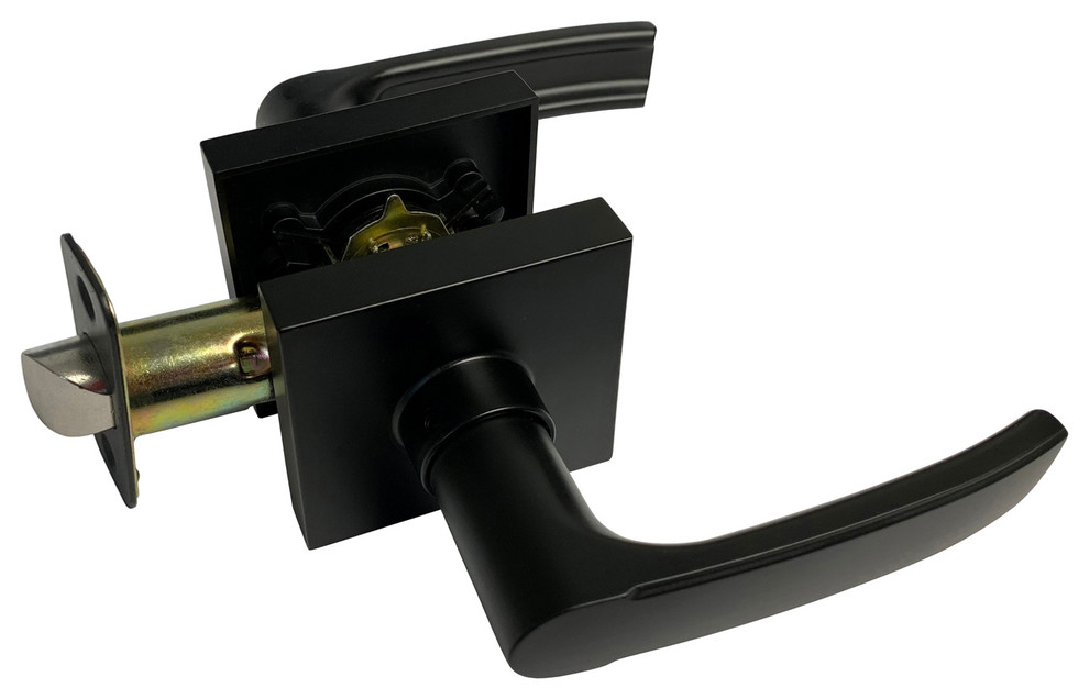 Square Contemporary Door Lever, Style 8048 Transitional Door Levers