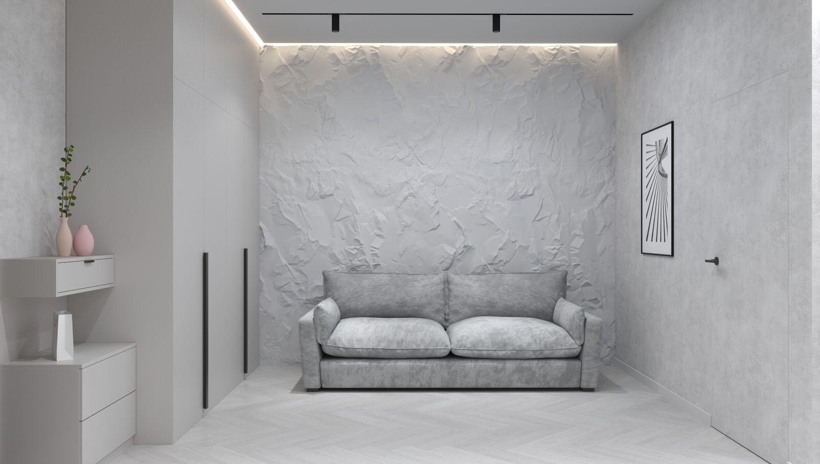 ИНТЕРЬЕР ОДНОКОМНАТНОЙ КВАРТИРЫ