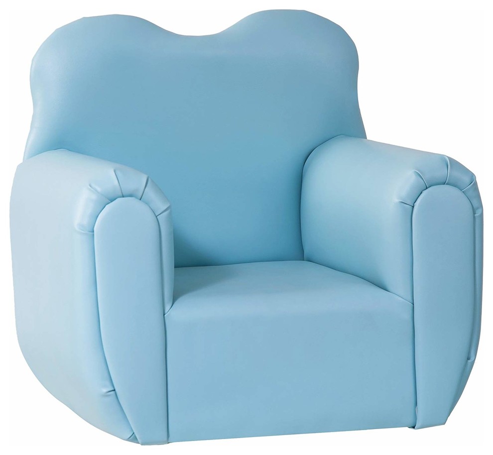 Kids Sofa Children Armrest Chair, Blue, L x13.8 W x 19.7 Contemporary