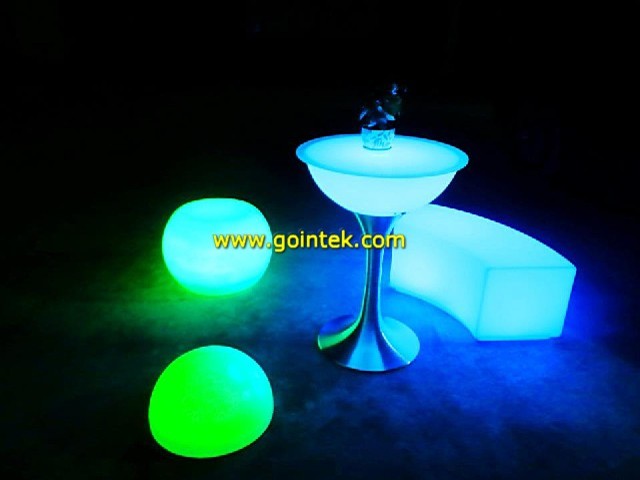 Waterproof Rechargeable Colorful LED Table