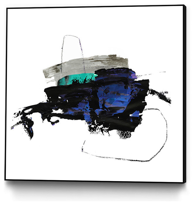 "Splash I" Art block Framed Canvas, 30"x30"