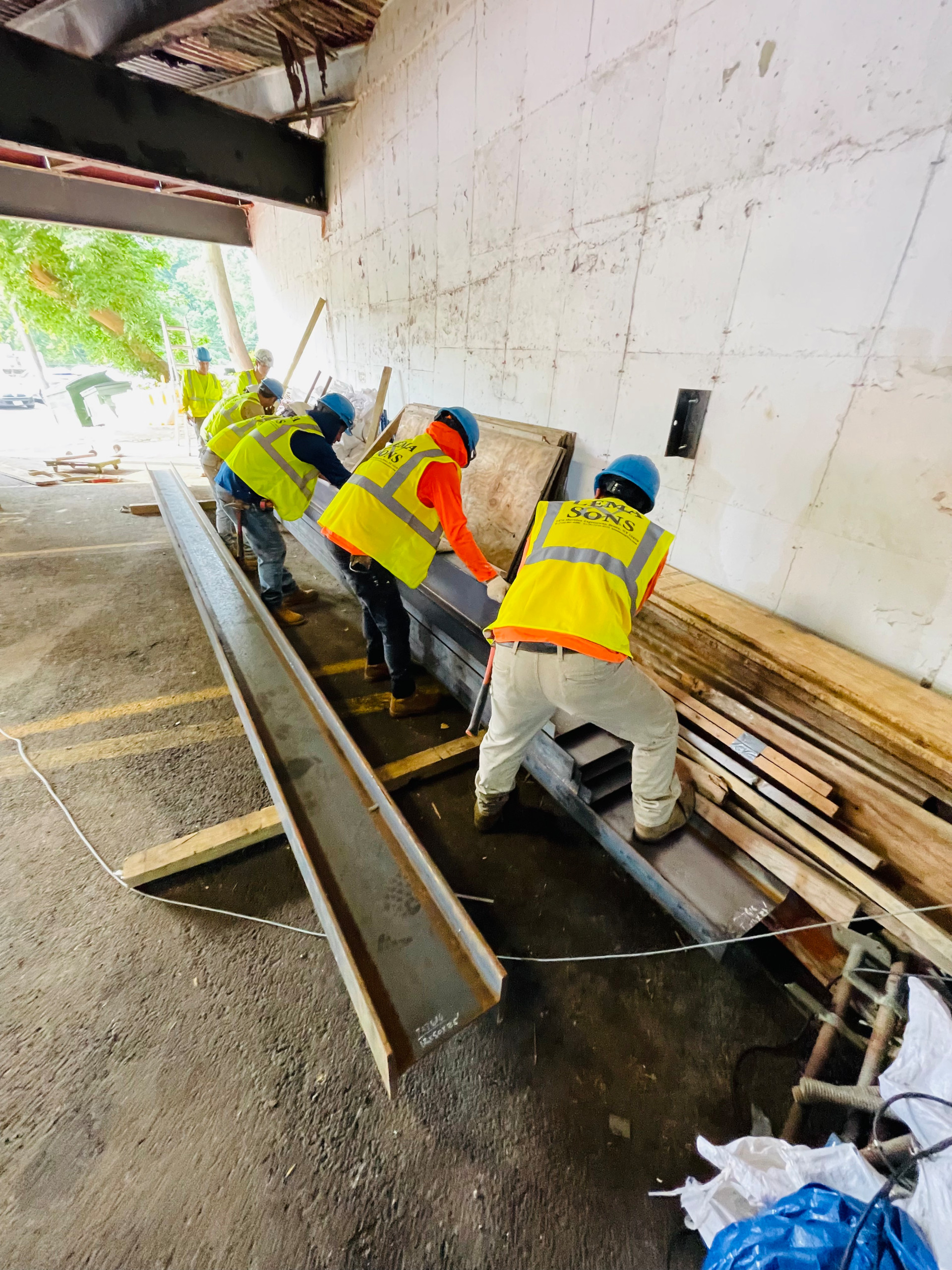 Temporary Parking Structure reinforcement