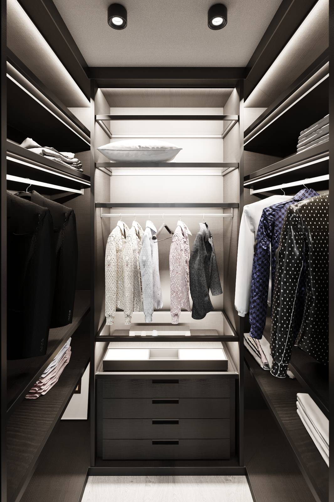 Квартира для холостяка с одной спальней и кухней-гостиной