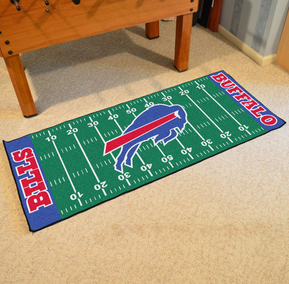 NFL Buffalo Bills Football Field Runner Area Rug/Carpet