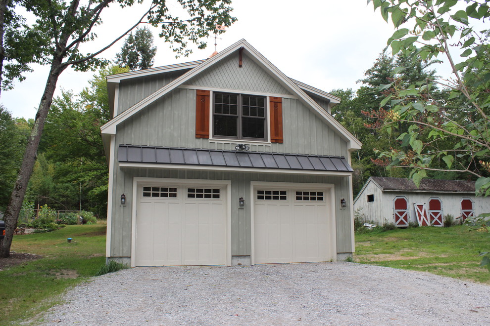 This is an example of an arts and crafts garage in Boston.
