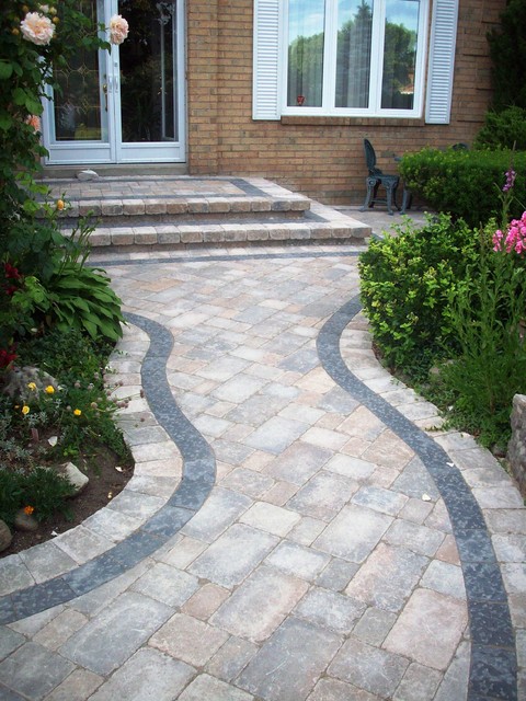 Front entrances - interlocking classico-giardino