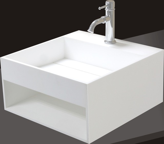 Model 1361  Wall Mount Sink - Modern Bathroom Sinks - Pedestal Sinks , Wall Moun