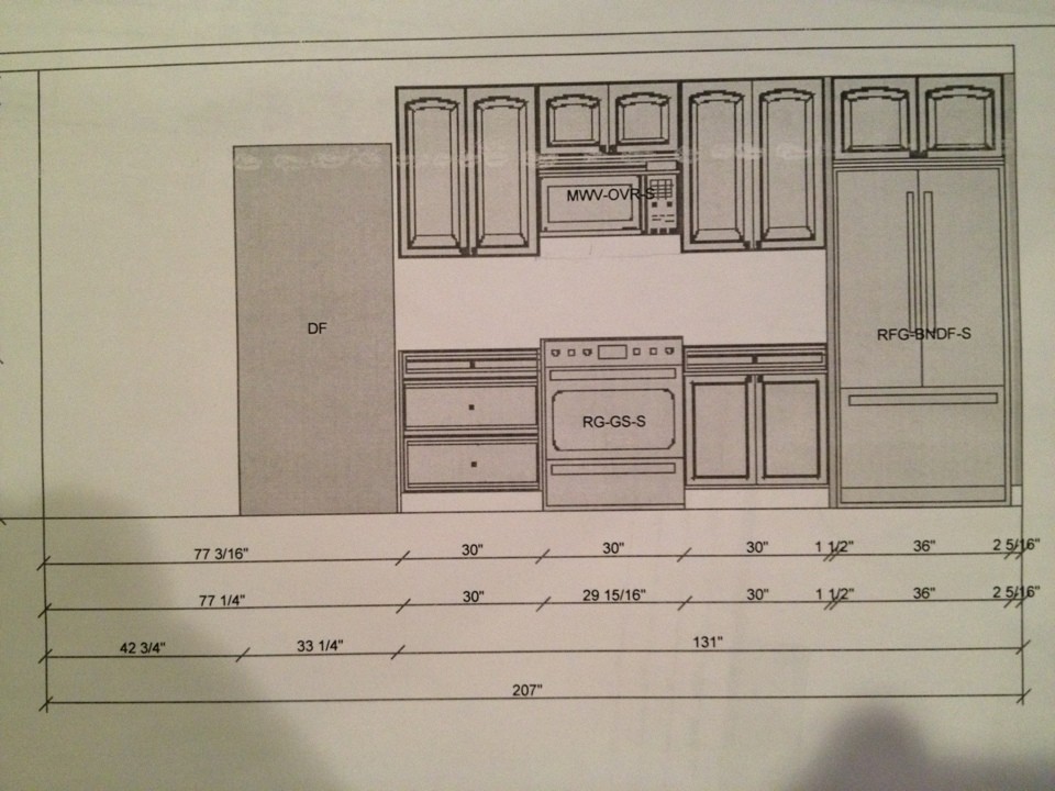 refrigerator rough opening dimensions