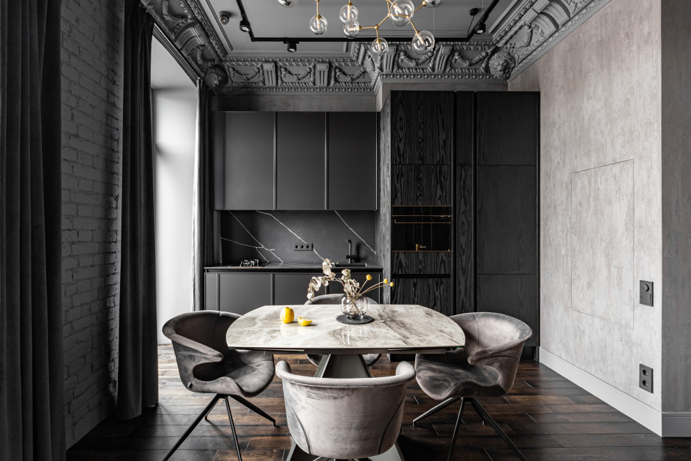 Черный интерьер 66 м.кв.