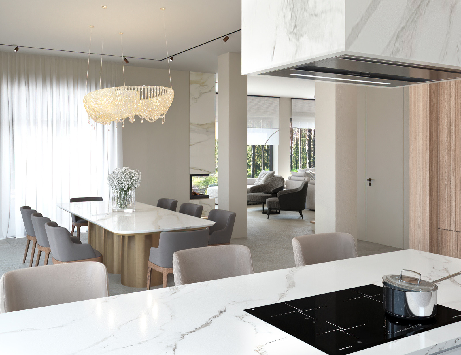 Дом в соснах