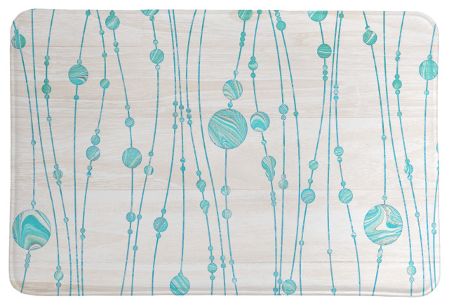 Laural Home Floating Marbles Memory Foam Rug, 21