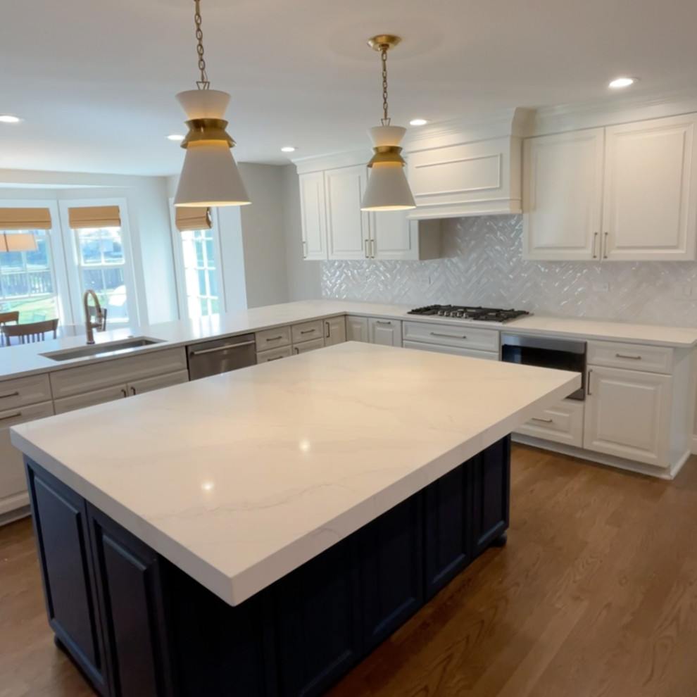 Transitional kitchen photo in Chicago