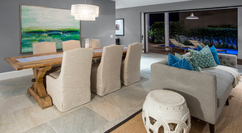 Inspiration for a rustic home design remodel in Orange County