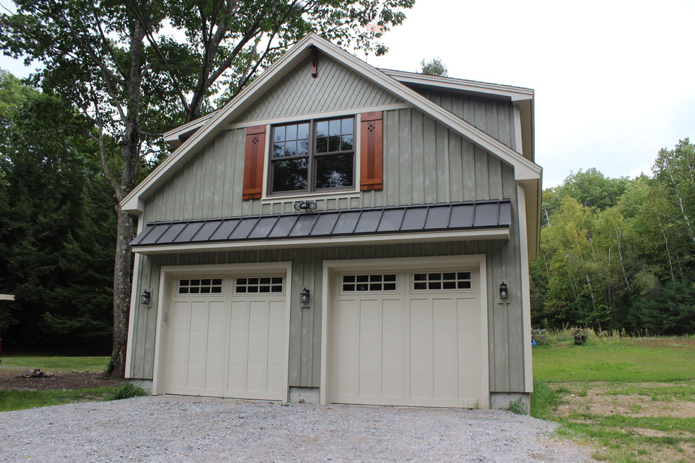 Design ideas for an arts and crafts garage in Boston.