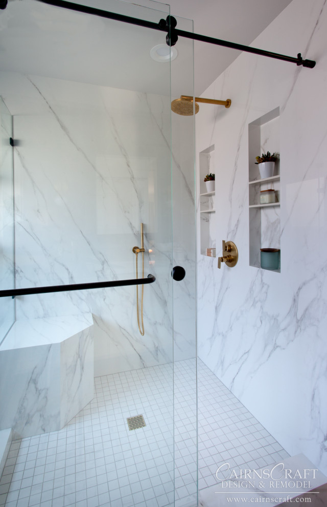 La Jolla Blue Primary Bath - Contemporary - Bathroom - San Diego - by ...