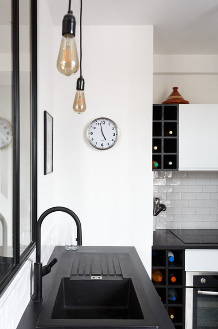 R&eacute;novation d'un sublime duplex - Quartier Malakoff modern-kitchen