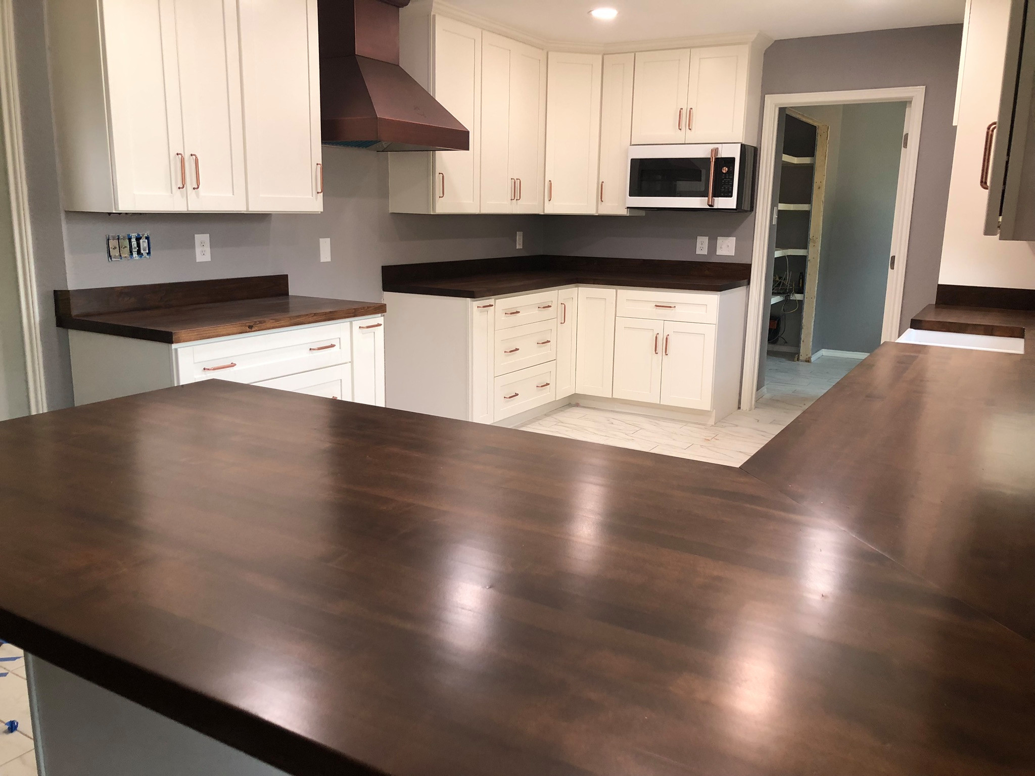 Edge Grain Wood Countertops
