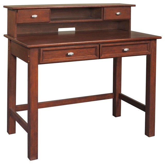 Hanover Student Desk and Hutch, Cherry Transitional Kids Desks And Desk Sets by Home