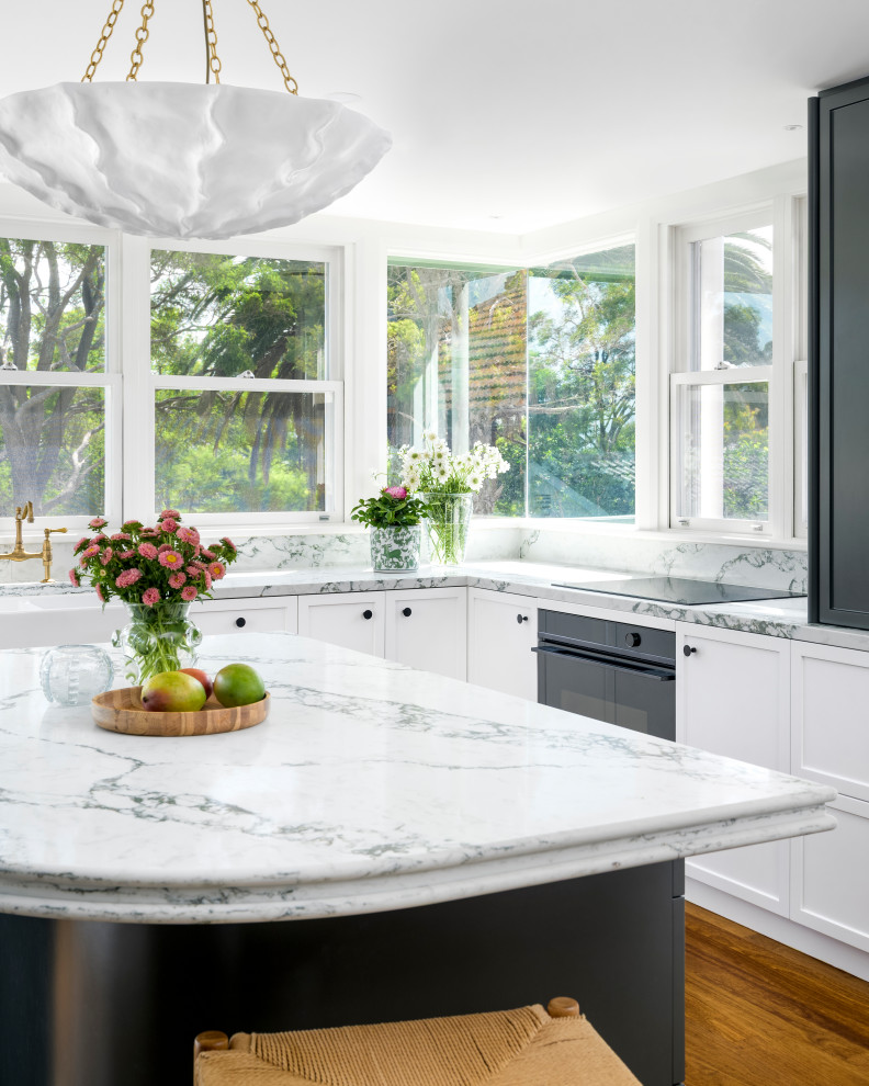 Inspiration for a mediterranean kitchen in Newcastle - Maitland.