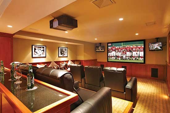 Home Cinemas, Man Cave Ideas Basement