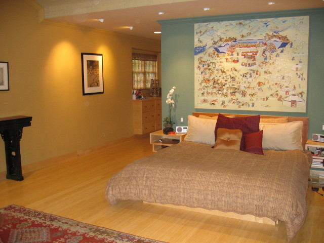 Asian bedroom in San Francisco.