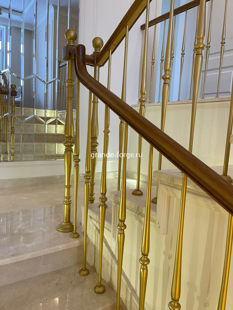 Лестница, стальное ограждение, фабрика Grande forge(Франция), коллекция "Рондо"