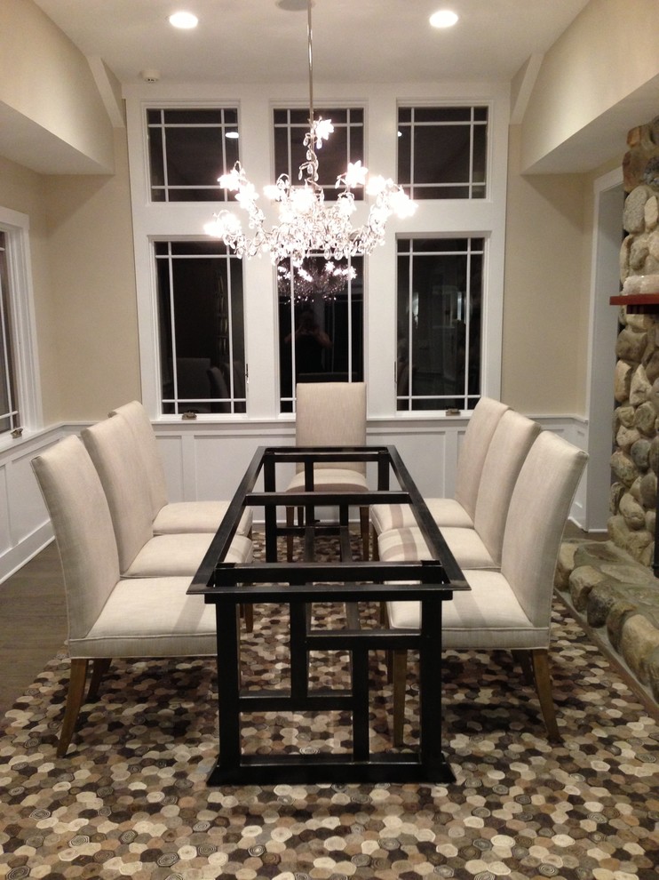 Dining room - transitional dining room idea in Austin