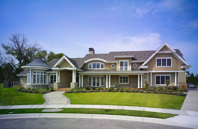 New England Style Residence traditional-house-exterior