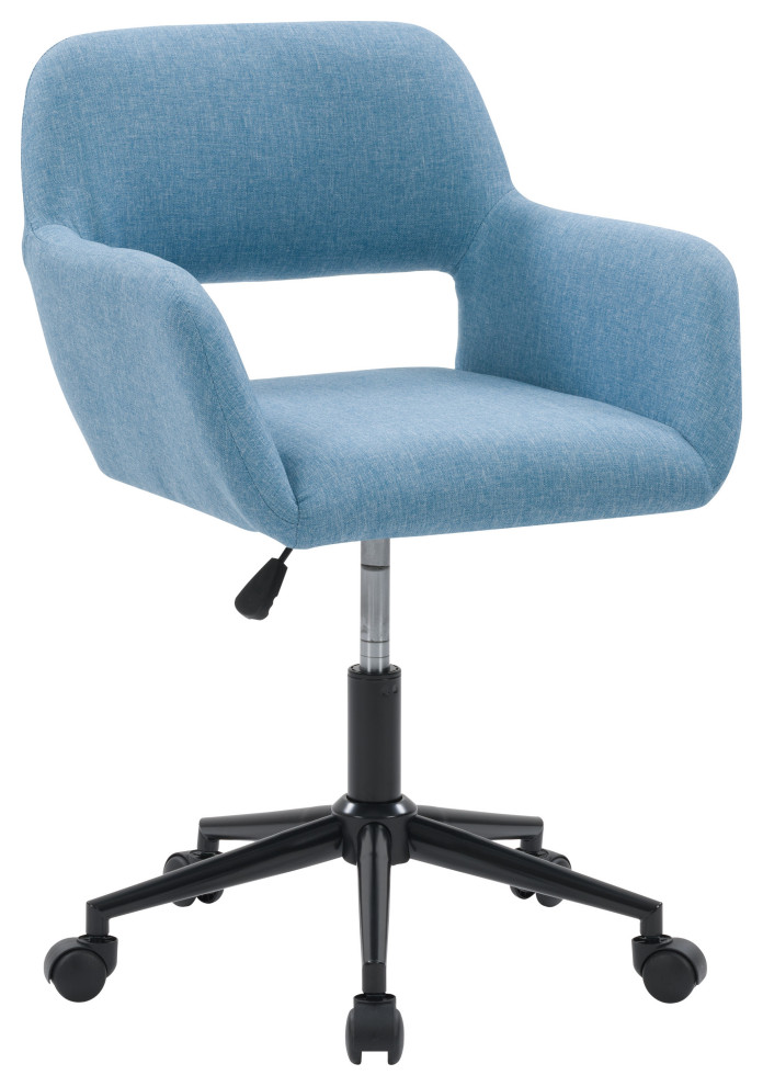 CorLiving Marlowe Upholstered Task Chair, Light Blue