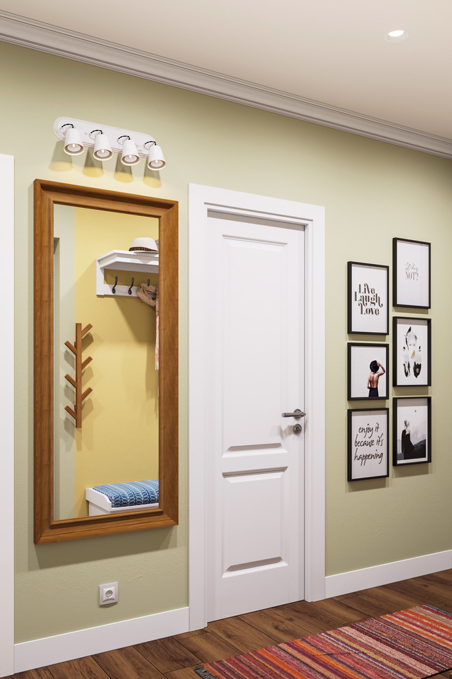 Прихожая в проекте Яркая Скандинавия